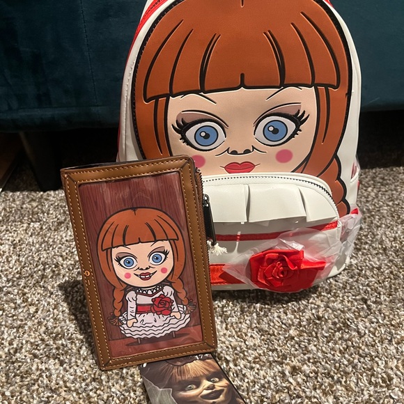 Annabelle Loungefly Mini Backpack & Wallet - Picture 1 of 5
